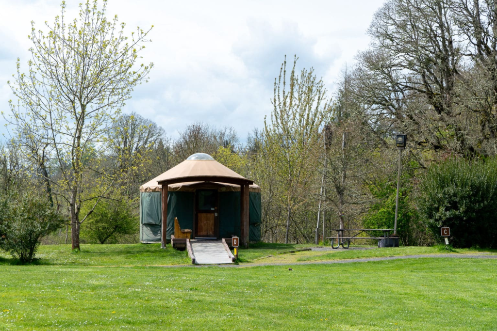 Yurt at the Champoeg State Heritage Area