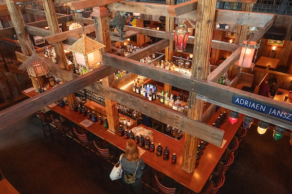 Overhead view of McMenamins bar