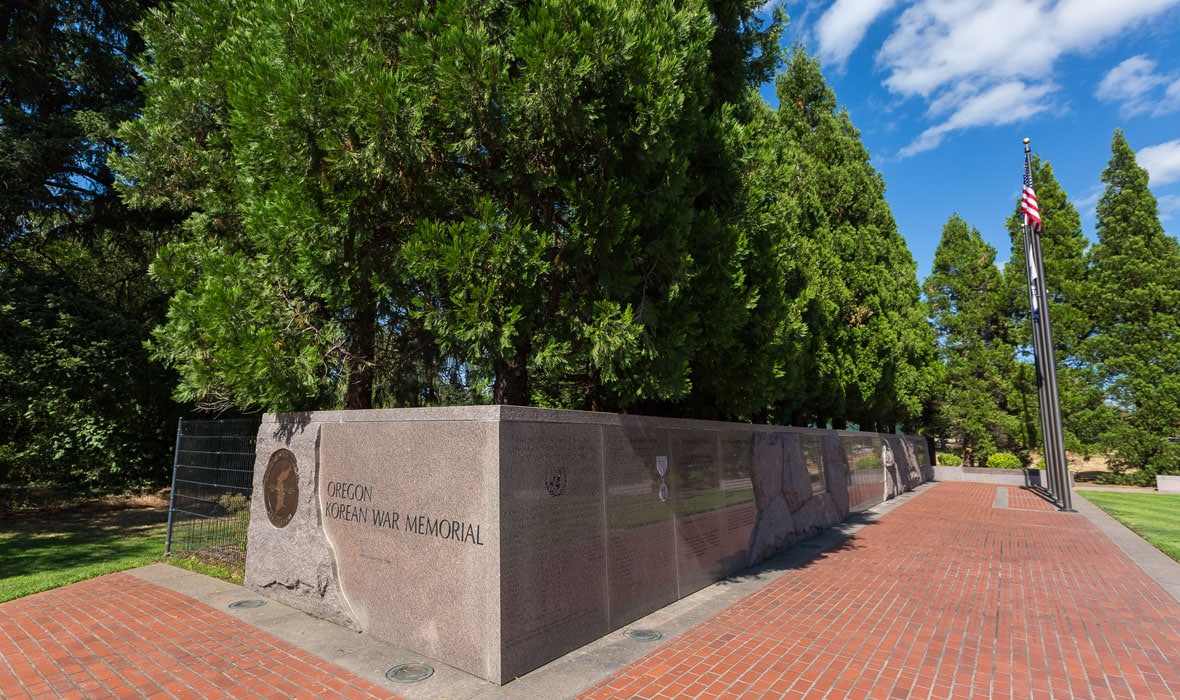Korean War Memorial in Wilsonville Oregon