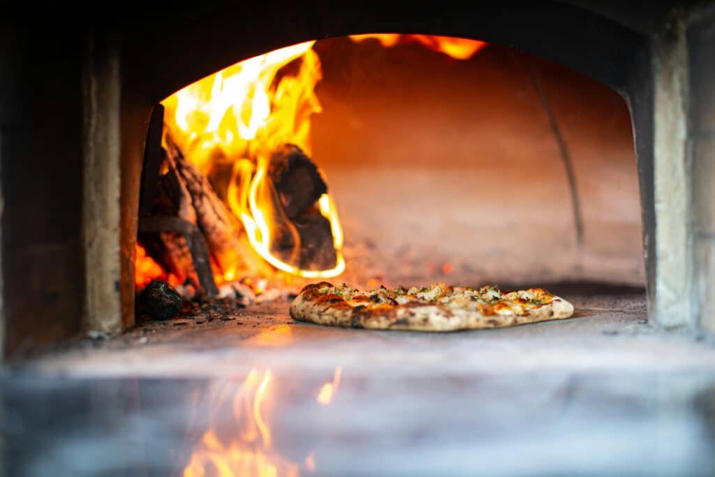 photo of wood fired pizza in Wilsonville Oregon at Our Table Cooperative