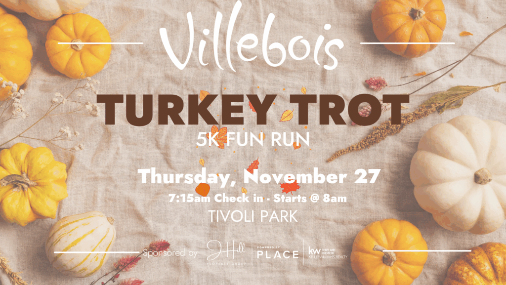 Villebois Turkey Trot event graphic