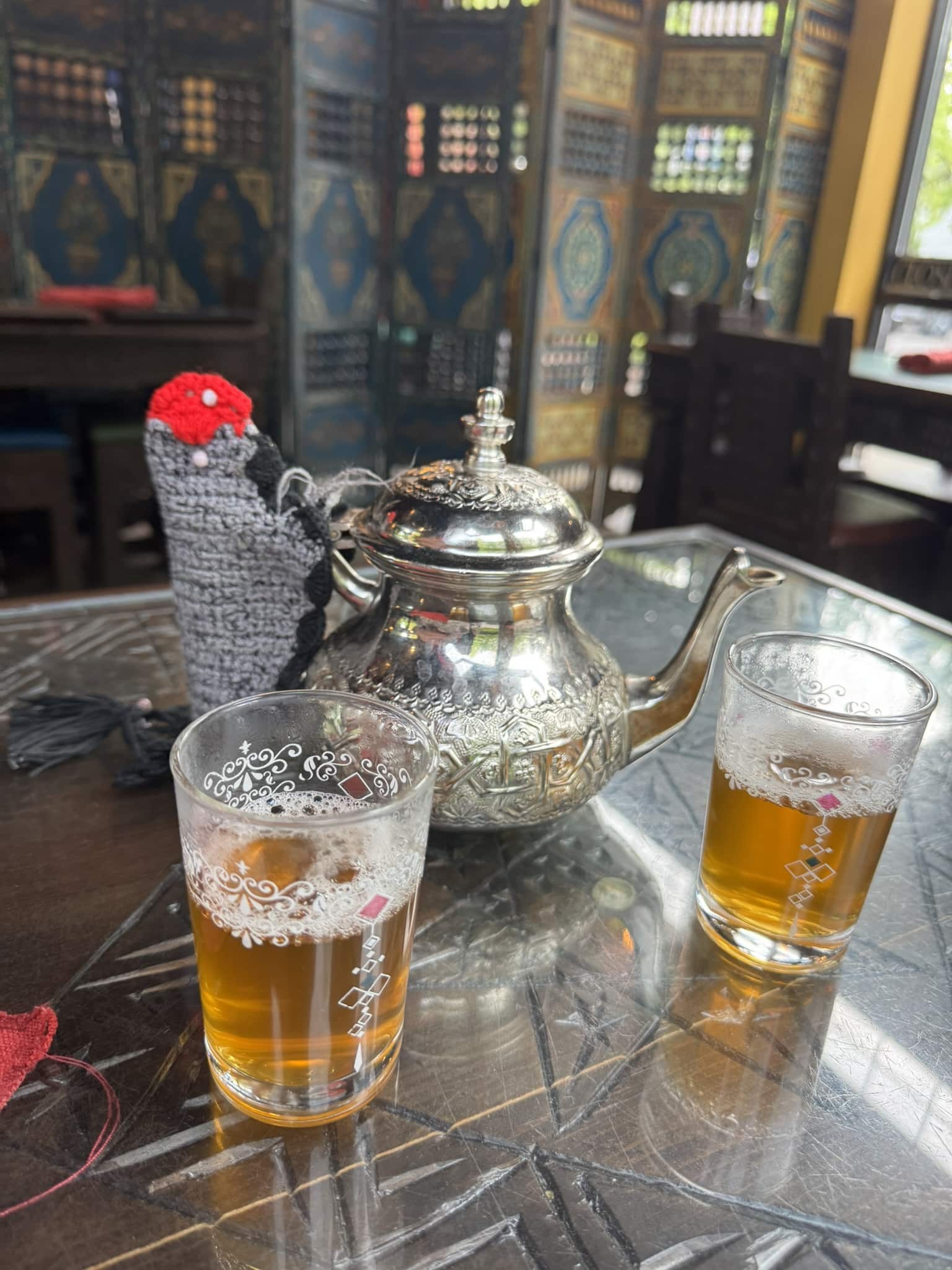 Photo of moroccan mint tea being served at Dar Essalam in Wilsonville, Oregon | From the blog: "Wilsonville - A Global Getaway That May Just Surprise You".