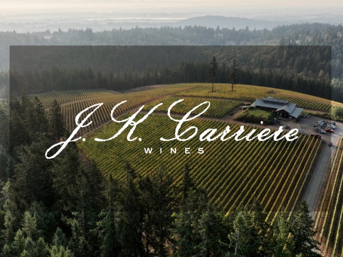 aerial photo of J.K. Carriere vineyard