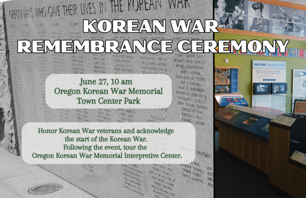 Korean War Remembrance Event graphic