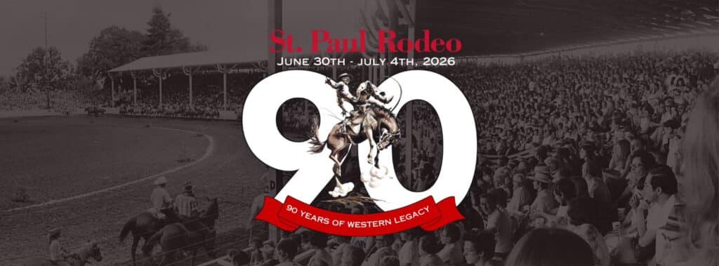 St. Paul Rodeo 90th Anniversary event graphic banner