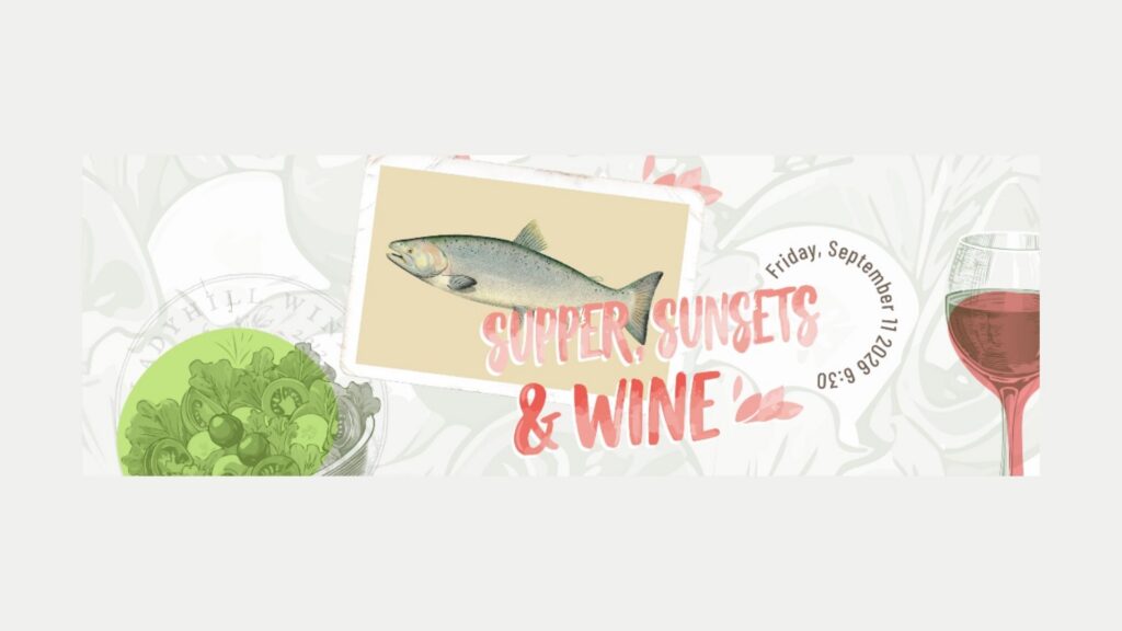 Lady Hill Winery Supper Sunsets & Wine event graphic