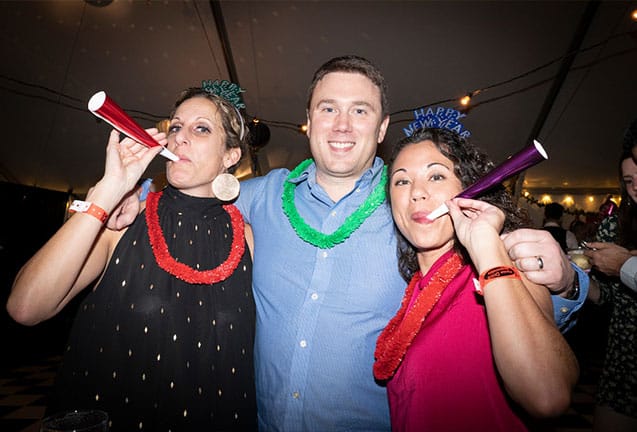 photo of people at NYE party at McMenamins Old Church & Pub in Wilsonville, OR