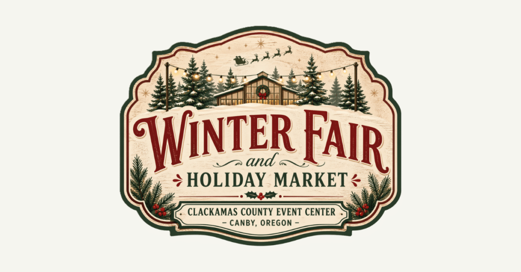 Winter Fair logo for event at Clackamas County Event Center near Wilsonville, Oregon
